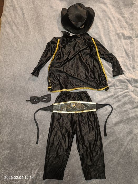 Strój Zorro dla chłopca 5-7lat