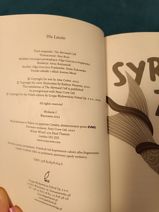 Syreni zew Alex Cotter