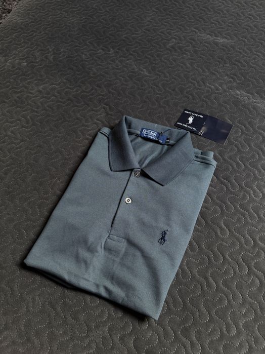 Polówka Ralph Lauren grafitowa DOSTAWA GRATIS