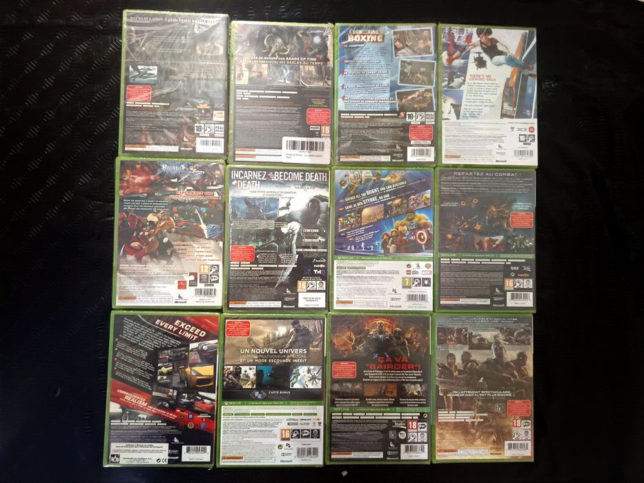 Jogos selados para a Xbox 360 e one