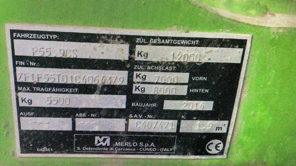 MERLO 55.9 5,5 ton 9m 2014 roku ładowarka teleskopowa