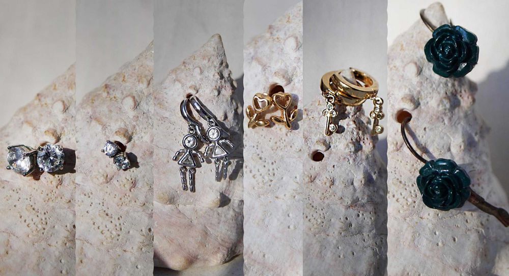 Сережки різні набір лот прикраси вінтаж із 2000-х