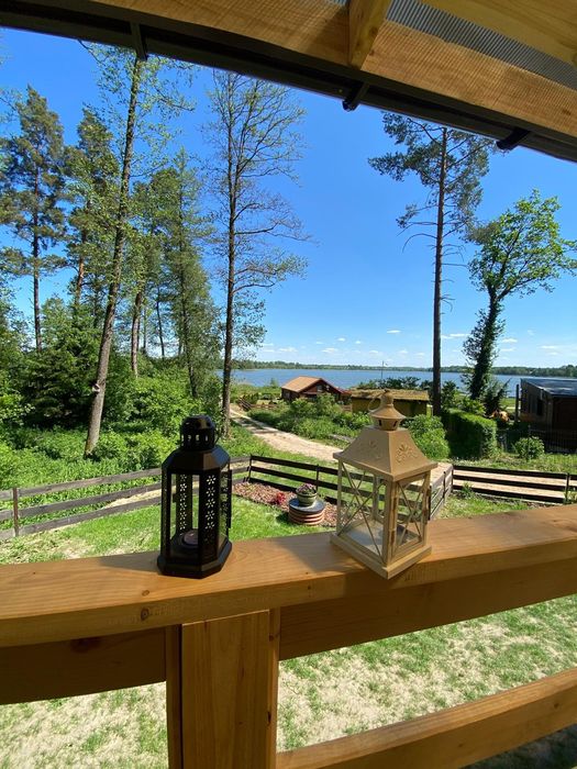 Domek letniskowy,Warmia-Mazury, nad jeziorem, prywatny pomost.