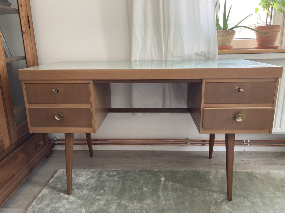 Biurko vintage prl ddr ekawerk