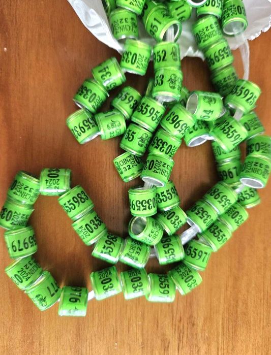 Pack 50 anilhas para pombos 2025