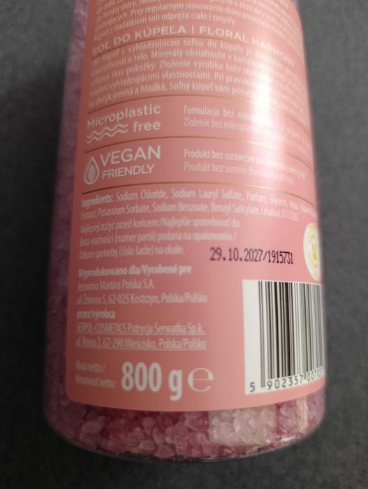 Sól do kąpieli Linda 800g