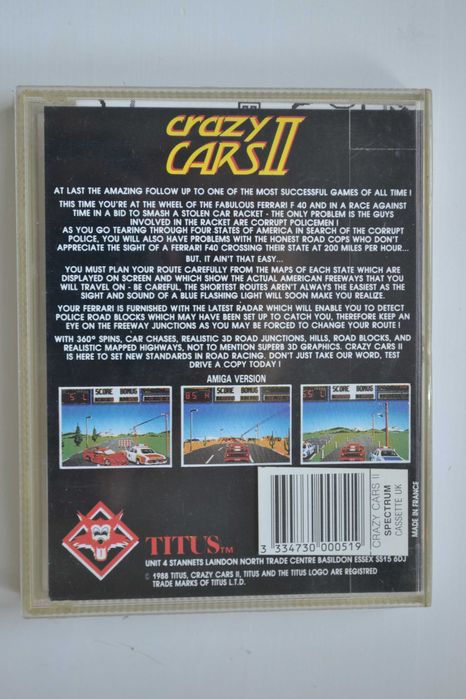 Crazy Cars II  Spectrum 48/128 Tape