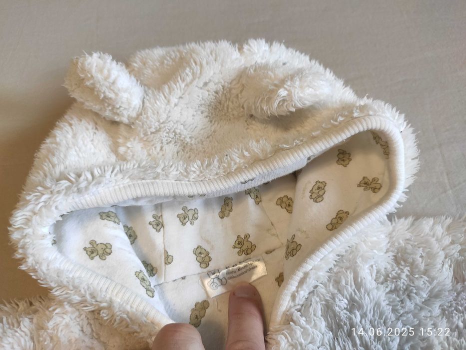 Теплий комбінезон Little bear 4-6 міс. 68 см. / Ведмедик