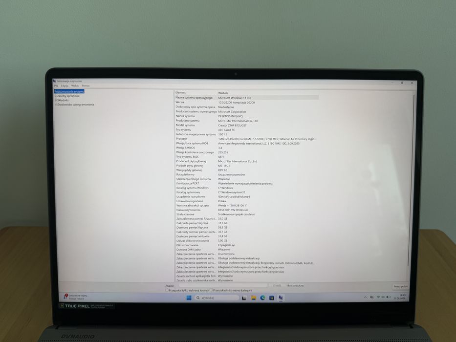 Laptop MSI Creator Z16P B12UGST