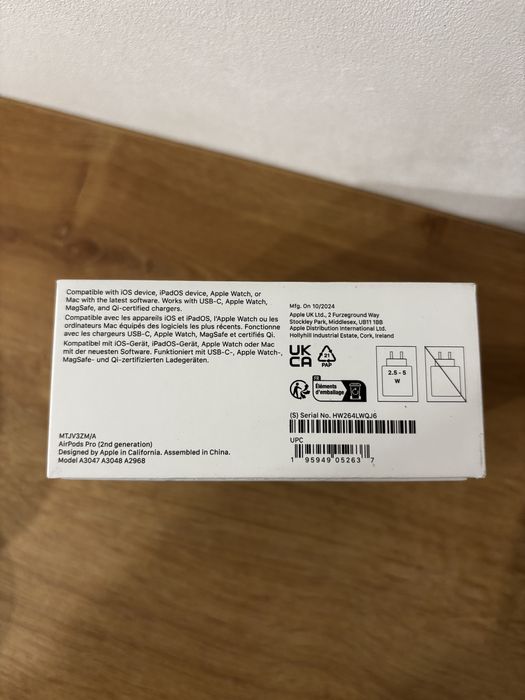 Apple Air Pods Pro 2 Gen - oryginalne z polskiej dystrybucji