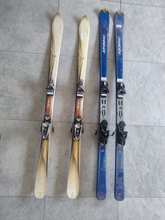 2 pary nart + para kijków