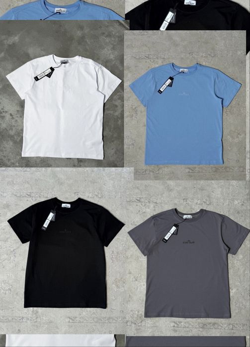 Футболка Stone Island з вишитим лого T-shirt ( БЕЗ ПЕРЕДОПЛАТИ)