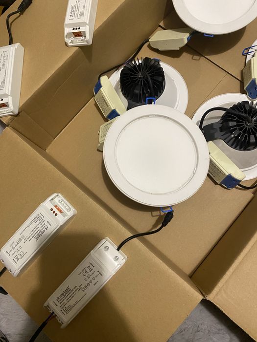 Zestaw 5 lamp LED Downlight Elplast 15W + zasilacze