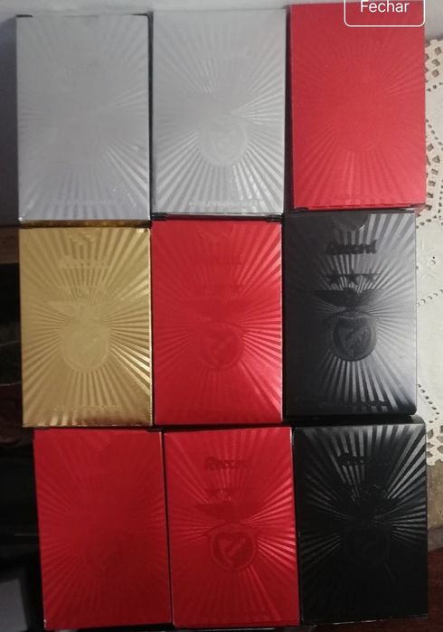 4 Baralhos de cartas do Benfica impermeaveis