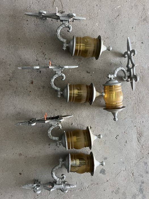 Conjunto de 5 candeeiros de exterior