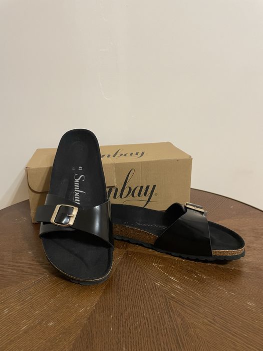 Klapki czarne | sunbay | 41