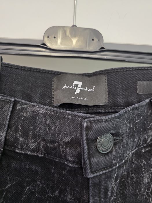 Czarne spodnie męskie nowe ronnie 7 for all mankind L