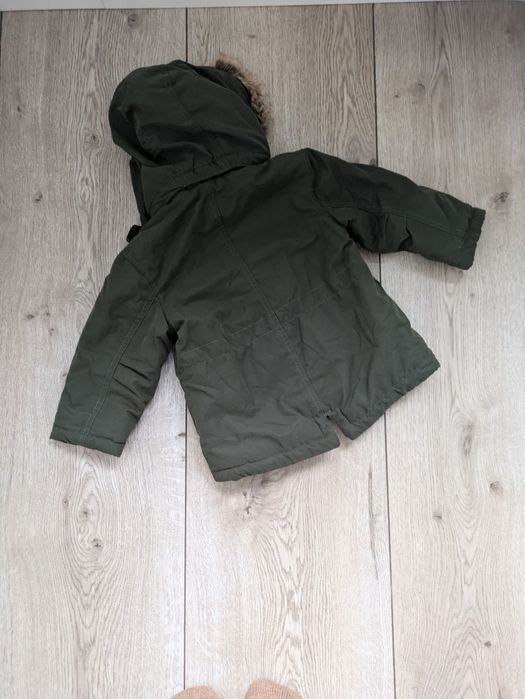 Parka dziecięca khaki r. 86- H&M