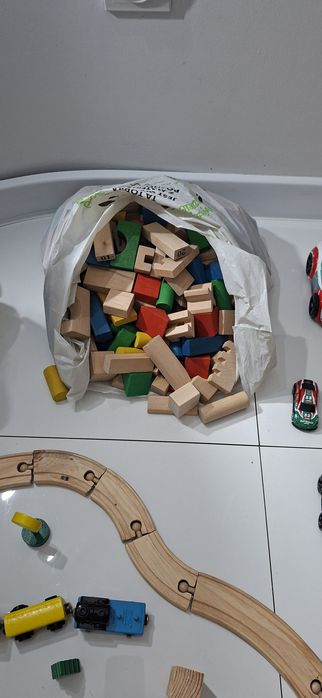 Karton zabawek Psi Patrol  Jetek  klocki kolejka zwierzęta figurki