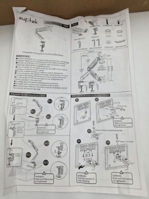 Uchwyt biurkowy do monitora marki Suptek, model D8W
