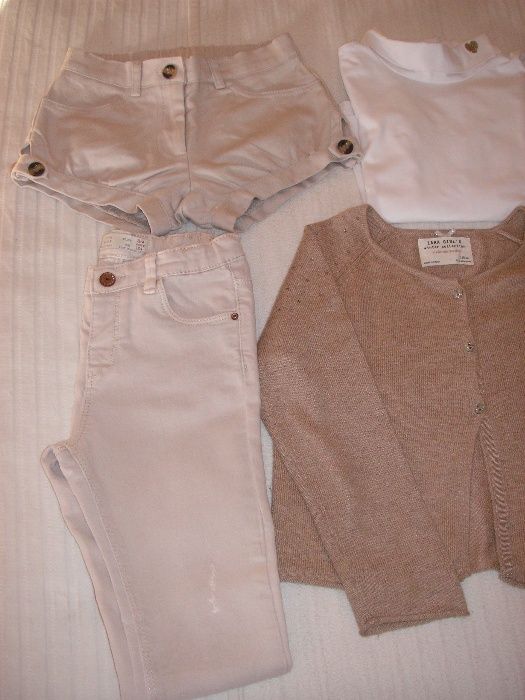 Calças e Casaco Zara e Calção Patricia Mendiluce T-3, 3/4 e 4/5 Anos