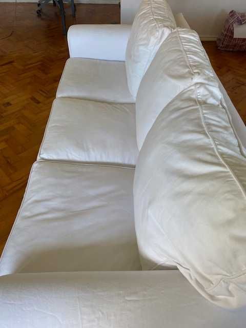 Sofá 3 lugares, Branco EKTORP