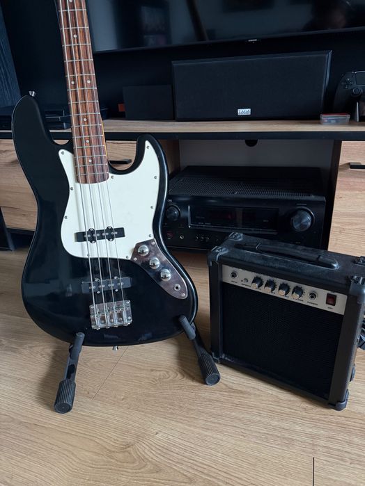 BASS Jazz Bass + Wzmacniacz bassowy  Zestaw gitara basowa PJ Precision