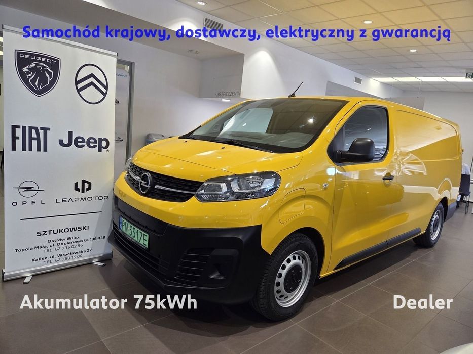 Opel Vivaro  Vivaro-e Extra Long 75kWh 136KM SalonPL Gwarancja Dealer Vat23%