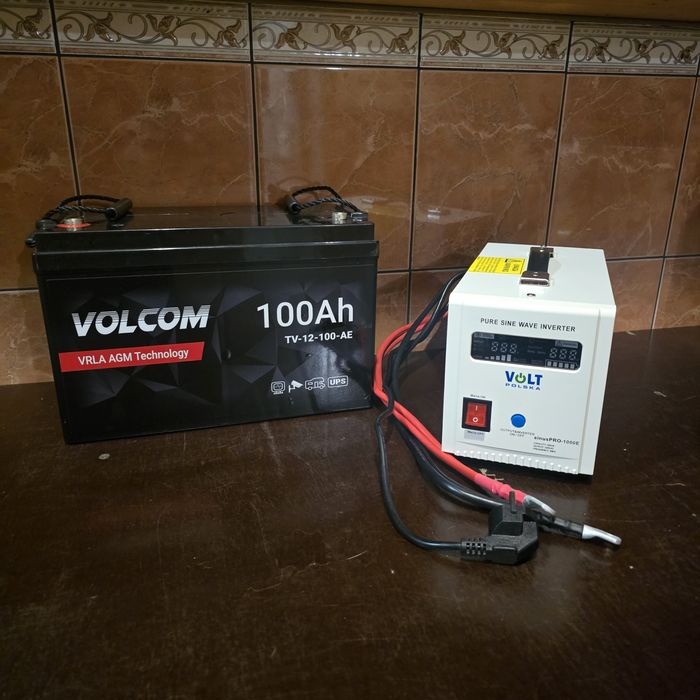 Джерело безперебійного живлення  + акумулятор 100Ah AGM