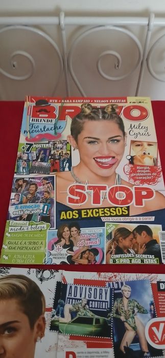 Capa Bravo Miley Cyrus + Artigo