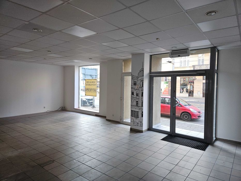 Lokal - Dąbrowskiego k. Teatru Nowego,ZUS -witryna, 120m super miejsce