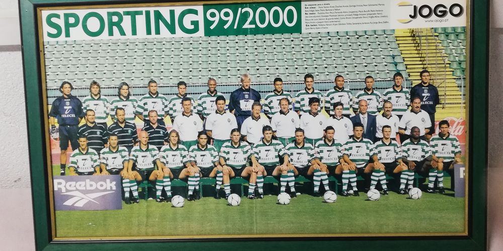 Quadro do Sporting campeão 2001 sem vidro