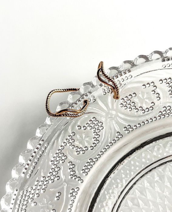 Nausznice pozłacane stal chirurgiczna 316l