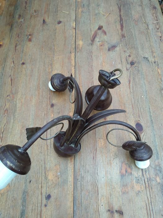 Żyrandol mosiężny