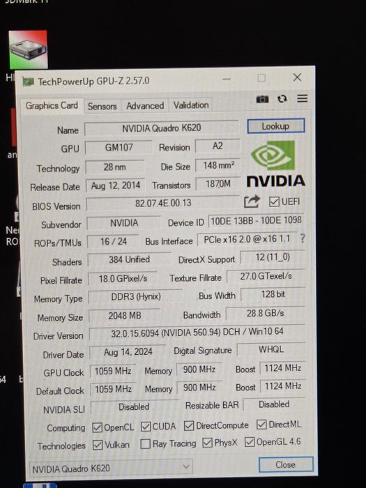 Відеокарта Nvidia Quadro K620 2Gb