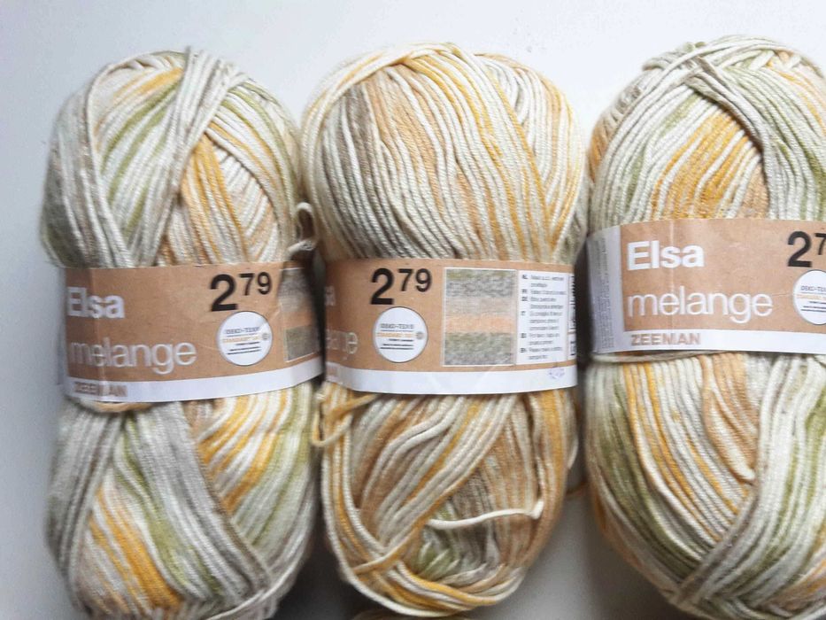 Włóczka 50% Bawełna 9,8zł/100gr Melanż