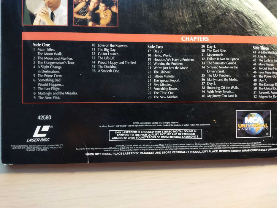 Apollo 13 - wydanie Laserdisc USA 1995 Ron Howard