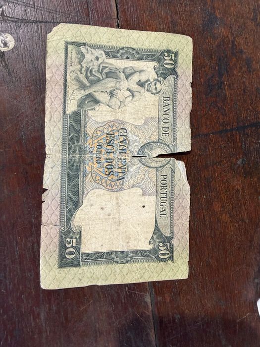 Vendo nota 50 escudos
