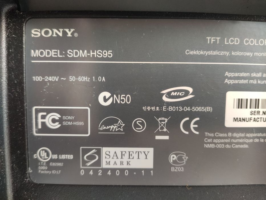 Sony SDM-HS95 монітор