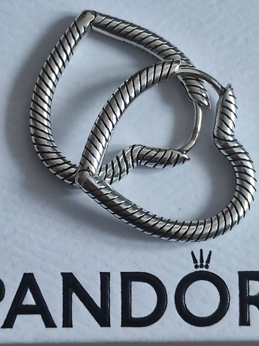Oryginalne kolczyki serca pandora