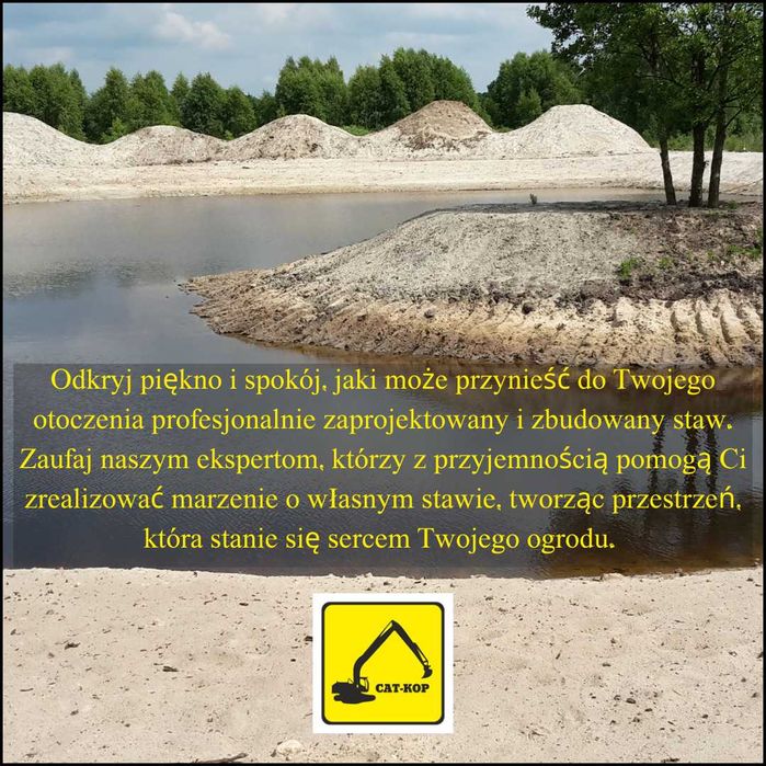 Kopanie, pogłębianie, rewitalizacja oraz odmulanie stawów