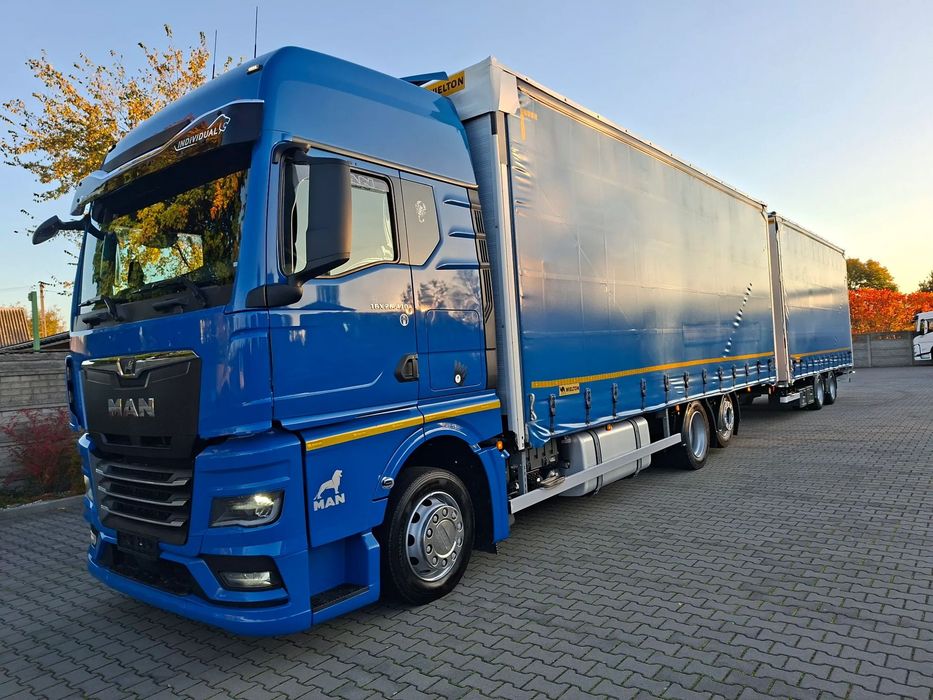MAN TGX/26.470/TANDEM/8.10+7.30 M/PRZEJAZDOWY/KLIMA POSTOJOWA/TV/SALON PL/SERWISOWANY  TV//Klima Postojowa//Przejazdowy//8.10+7.30//Tandem 120m 38 PALET