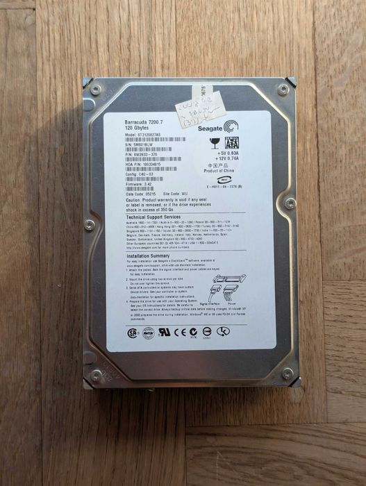 Dysk 3.5" Seagate Barracuda 7200.7 120 GB