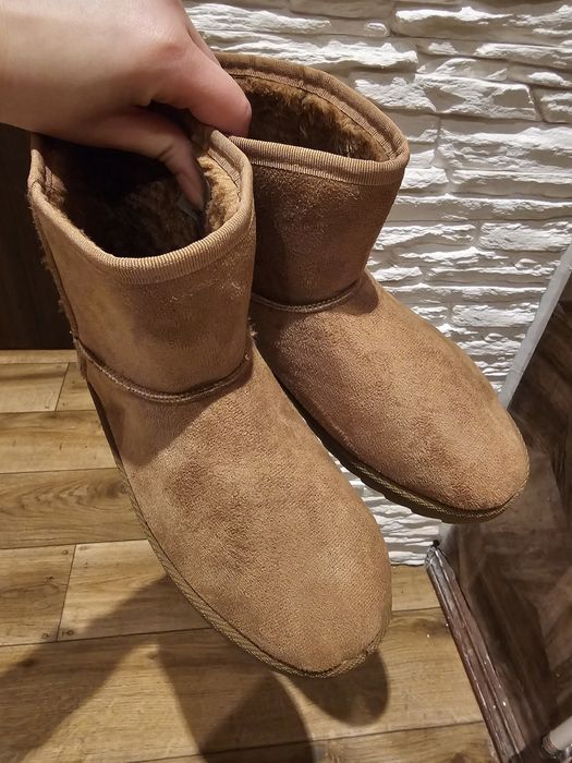 Buty emu ciepłe beżowe 38 śniegowce damskie