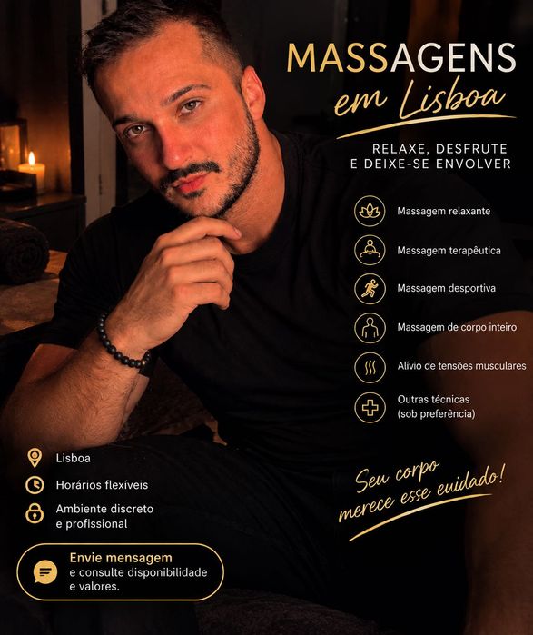 Massagem em Lisboa — relaxamento, bem-estar e cuidado