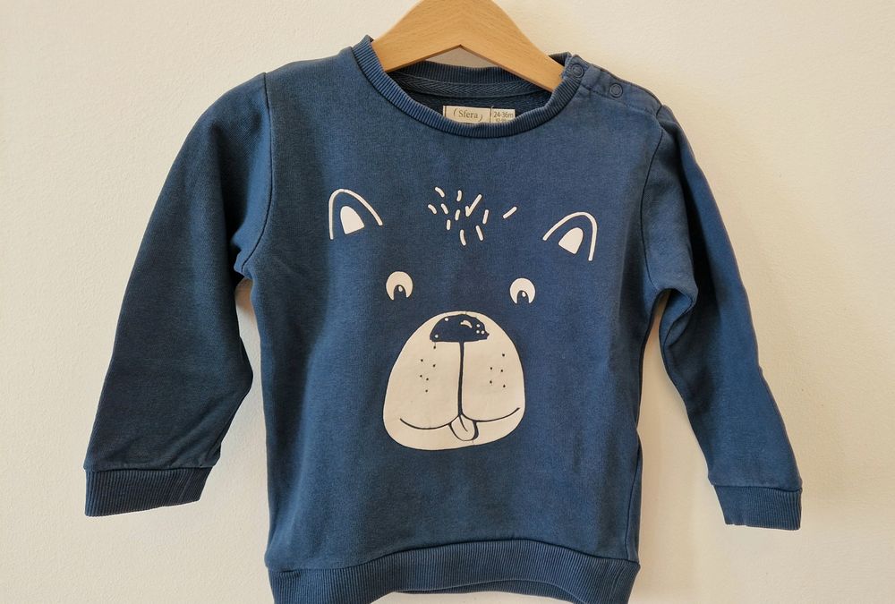 2 swearshirts camisolas Sfera e C&A 98cm 2 anos roupa criança bebé
