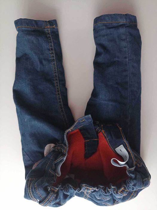 Spodnie jeansowe dla dziewczynki 86cm