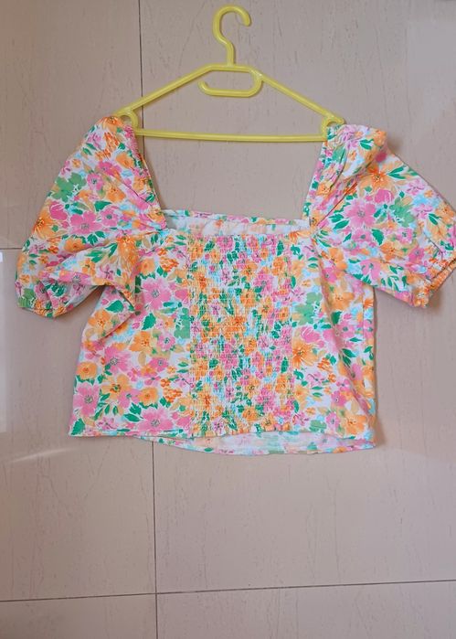 Top floral de verão