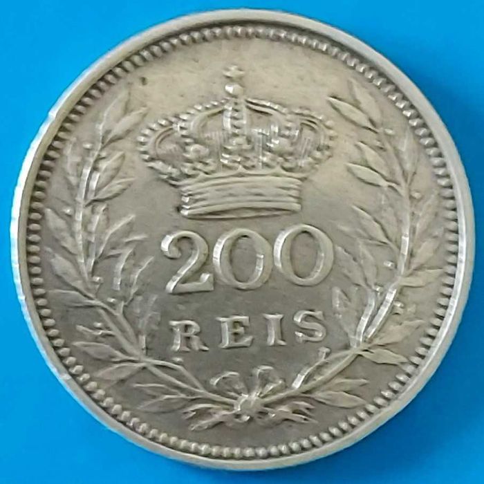 200 Reis de 1909, D. Manuel II, Prata