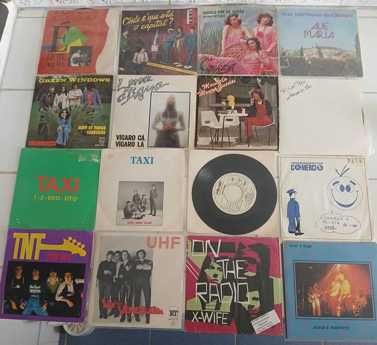 Singles 7" (sete polegadas) Pop / Rock português